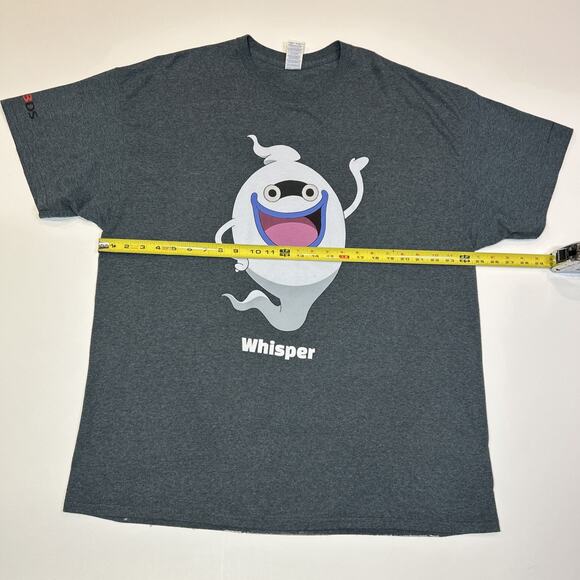Yo-Kai Watch Shirt Mens 2XL XXL Gray Whisper Nintendo 3DS Anime Yokai Tee - Picture 8 of 11